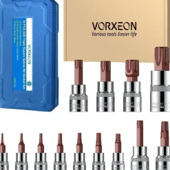 Vorxeon XZN Innenvielzahn Bit-Steckschlüsselsatz M4-M18, 10-teilig, 3