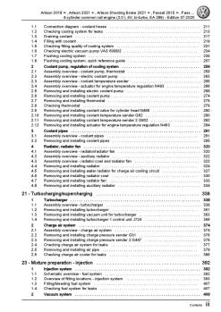 VW Arteon type 3H from 2020 4-cyl. diesel engines 239 hp repair manual pdf ebook