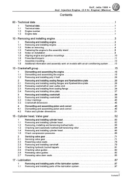 VW Bora 1J 1998-2006 4-cyl. 2.0l petrol engines 115 hp repair manual pdf ebook