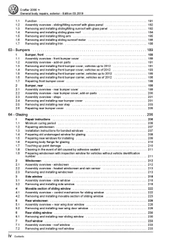 VW Crafter 2E 2006-2016 general body repairs exterior repair workshop manual pdf