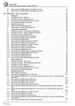 VW Crafter 2E 2006-2016 general body repairs exterior repair workshop manual pdf