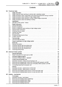 VW Crafter type SY from 2017 brake systems repair workshop manual pdf ebook