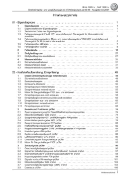 VW Jetta 1J (99-05) Diesel Einspritz Vorglühanlage 1,9l Reparaturanleitung eBook