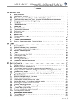 VW Passat 8 3G (14-19) 7 speed dual clutch gearbox 0CW repair workshop pdf eBook