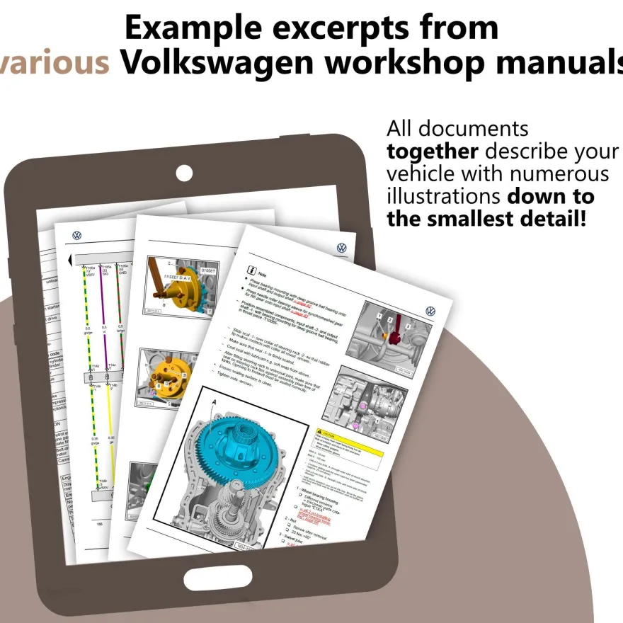 VW Polo 6 AW AE from 2017 installed 5 speed manual gearbox 0AF repair manual pdf