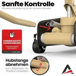 Wagenheber 2.5T hydraulisch Rangierwagenheber Autoheber Rangierheber Beige