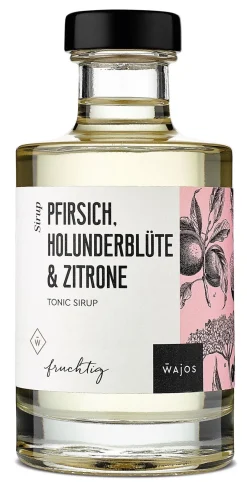 Wajos Tonic Sirup Pfirsich Holunderblüte & Zitrone 200ml