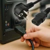 Walimex Netzkabel 4m Kaltgerätestecker Kaltgerätekabel Stromkabel Kaltstromkabel
