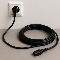 Walimex Netzkabel 4m Kaltgerätestecker Kaltgerätekabel Stromkabel Kaltstromkabel