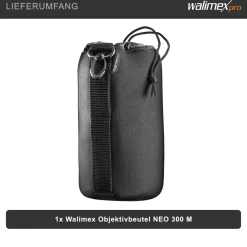 Walimex Objektivbeutel NEO 300 2011 M 10x10x15cm Neopren Wasserabweisend Köcher