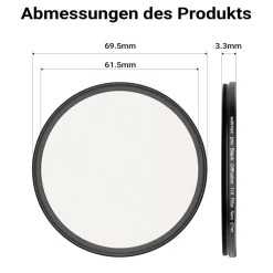 Walimex pro Black Mist Diffusion Filter 1/4 Nano 67mm Kamerafilter Nebelfilter