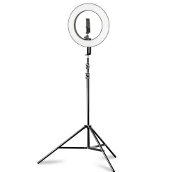 Walimex pro LED Ringleuchte 380 Bi-Color 23W Ringlicht Set Leuchtring Stativ