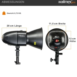 Walimex pro Newcomer 100 II Studioblitz Set Softbox Lampenstativ LED Studiolicht