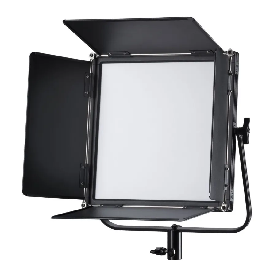 Walimex pro Soft LED Brightlight 520 Bi Color Flächenleuchte Set 40W Stativ Akku