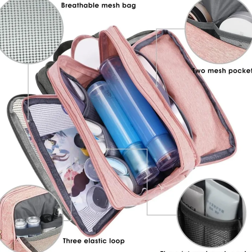 WANDF Kulturbeutel Herren & Damen - Vielseitige Reisetasche, Kosmetiktasche