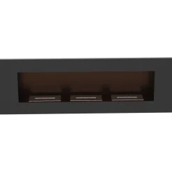Wandkamin Bioethanol DELTA 3 TÜV schwarz