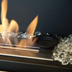 Wandkamin Bioethanol DELTA 3 TÜV schwarz