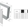 Warmluftgitter Ofen 17x37 cm Edelstahl gebürstet Kaminofen Kamin Heizeinsatz