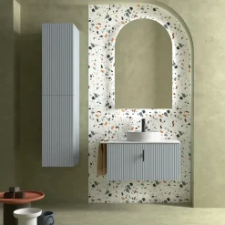 Waschtischunterschrank BIBA 800 1 Metallschublade BLUE FOG 797 x 405 x 450 mm