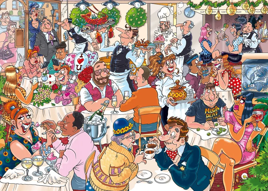 Wasgij Mystery 26, Date-Abend, 1000 Teile Puzzle