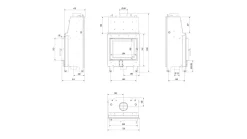 Wasserführender Kamineinsatz KRATKI MBZ 13 kW Ø 200