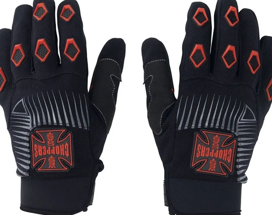 WCC West Coast Choppers Handschuhe Por Vida Black/Red
