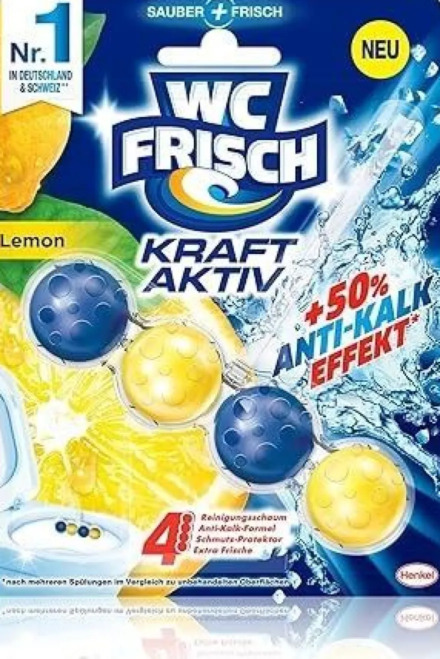 WC Frisch Kraft Aktiv Lemon, 10er Pack - WC Reiniger mit langanhaltendem Duft