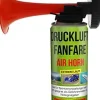 weg-ist-weg-com Druckluftfanfare Air Horn je 210ml, bis zu 60 Signale, Fanfare f