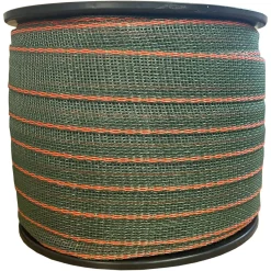 Weidezaunband Premium - grün/orange - 200 m, 42 mm, 6 + 15 Niro - Kombiband