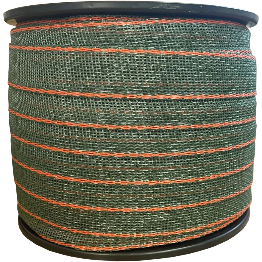 Weidezaunband Premium - grün/orange - 200 m, 42 mm, 6 + 15 Niro - Kombiband
