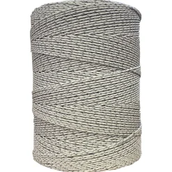 Weidezaunlitze Premium - weiß/braun - 200 m, 9 Leiter