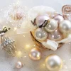 Weihnachtskugeln Glas 2,5cm 24 Stück - Perle
