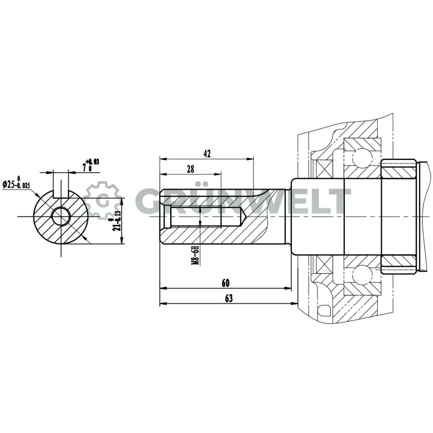 Weima WM192FE-L 18 PS 460 cm³ E-Starter Benzinmotor Austauschmotor Rüttelplatte