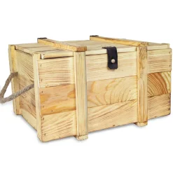 Weinbox 6er geflammt inkl. Holzwolle Weinkiste Geschenkekiste Holzkiste Aufbewahru