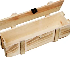 Weinkisten 1er geflammt inkl. Holzwolle Weinbox Geschenkekiste Flaschenkiste