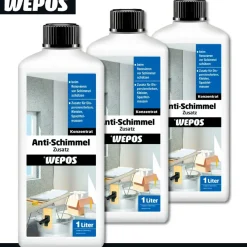 Wepos 3 x 1 l Anti Schimmel Zusatz Konzentrat Untergrundsanierung Renovierung