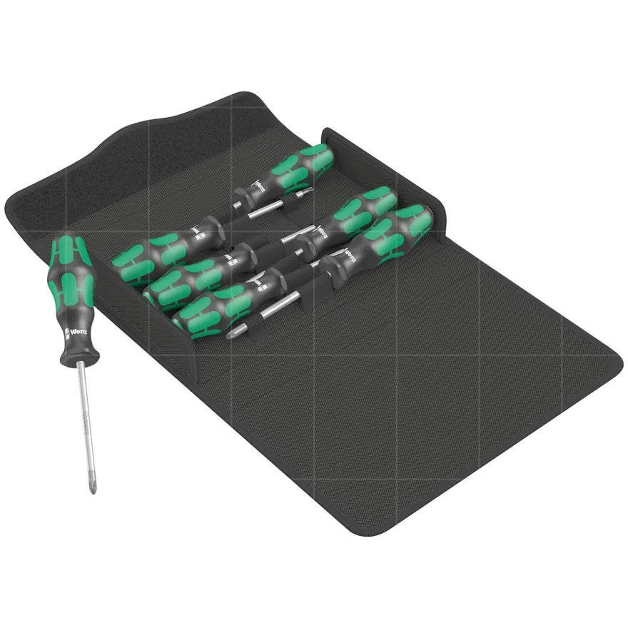 WERA Kraftform 300/7 SET 1 1 STK 7-TEILIG Schraubendreher-Set Handwerkzeug