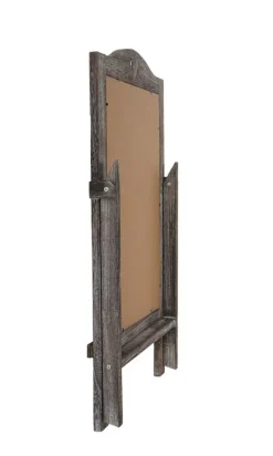 Werbetafel HWC-E51, Aufsteller Kreidetafel, 66x37x27cm Shabby-Look Vintage