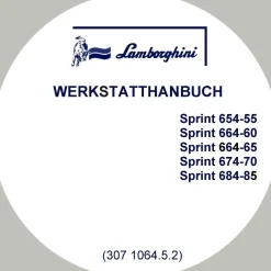 Werkstatthandbuch Lamborghini SPRINT 654-55 - 664-60 - 664-65 - 674-70 - 684-85