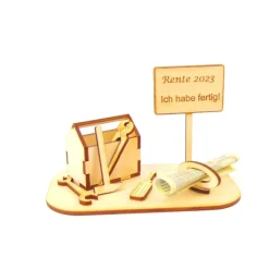 Werkzeugkasten Geldgeschenk und/ oder Gutschein Geschenk aus Holz Personalisiert-K21-