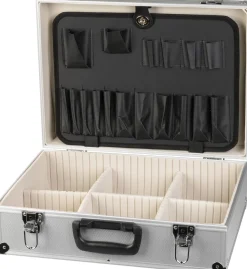 Werkzeugkoffer Strend Pro ATB80, Alu, Aluminium, 45x33x15 cm, abschließbar
