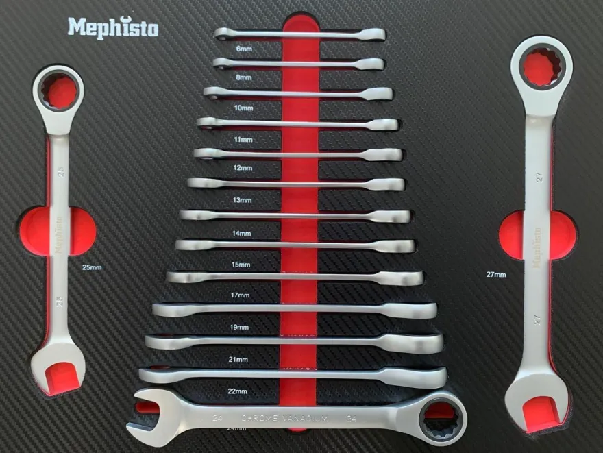 Werkzeug Set Mephisto Werkstatt Zubehör Hochwertige Werkzeugeinlagen