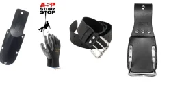 Werzeughalter Montage Set Messertasche + Ledergürtel + Hammerhalter + Handschuhe