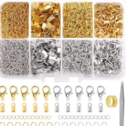 Weysoo 300-teiliges Schmuckverschluss-Set mit Karabinerverschlüssen