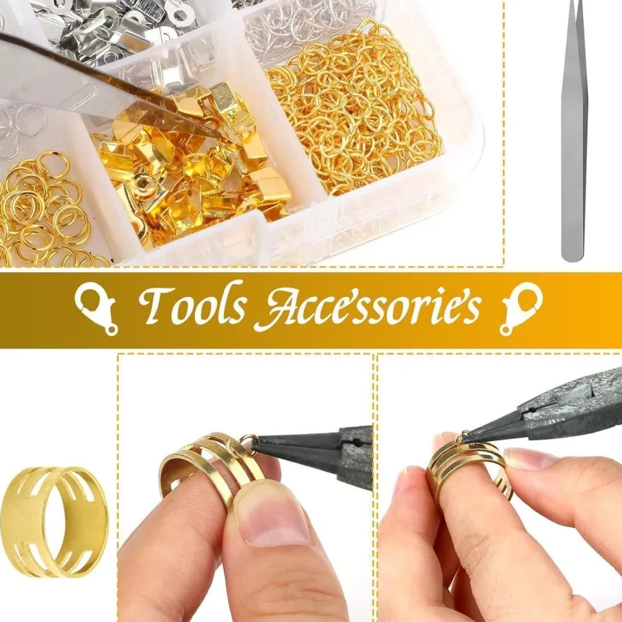 Weysoo 300-teiliges Schmuckverschluss-Set mit Karabinerverschlüssen