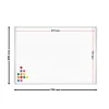 Whiteboard Magnettafel Wandtafel 70x50cm 12 Magnete Präsentationstafel Tafel