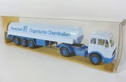 Wiking H0 825 Mercedes Benz MB LKW Hoechst Chemikalien Tankzug Tanksattelzug NEU OVP