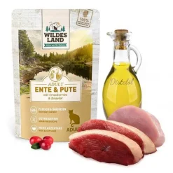 Wildes Land Classic Adult Ente und Pute mit Distelöl & Cranberry 100 g