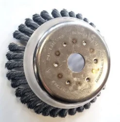 Wildkrautbürste Unkrautbürste Drahtbürste f. Freischneider Motorsense 155x25,4mm