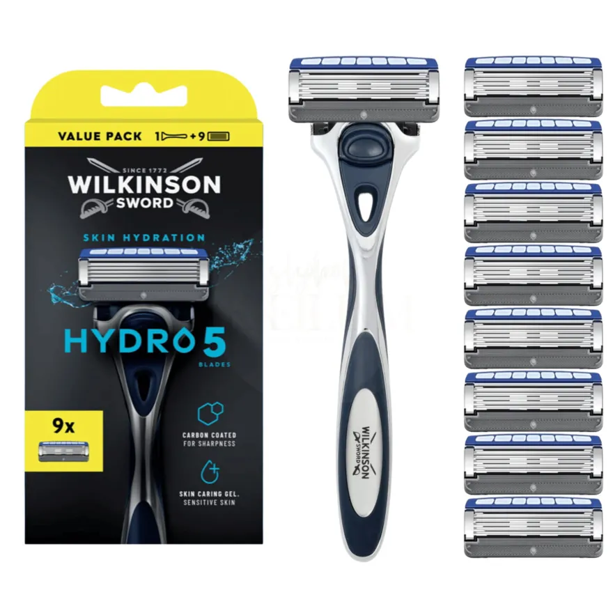Wilkinson Sword Hydro 5 Skin Hydration Rasierer + 9 Ersatzklingen